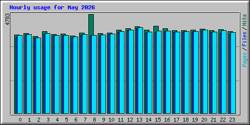 Hourly usage for May 2026