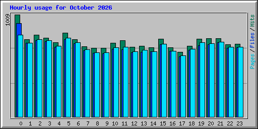 Hourly usage for October 2026